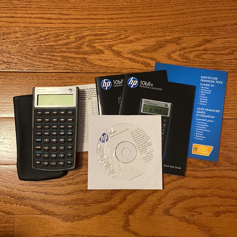 HP 10bII+ Financial Calculator - Finance Math College Class MBA CFP